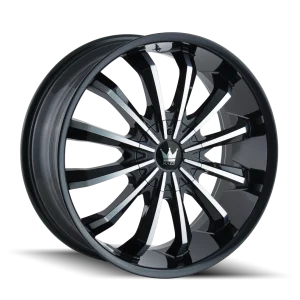 Mazzi – FUSION – Black – 18″x7.5″ 40mm – Summer Wheels – 341-8714B